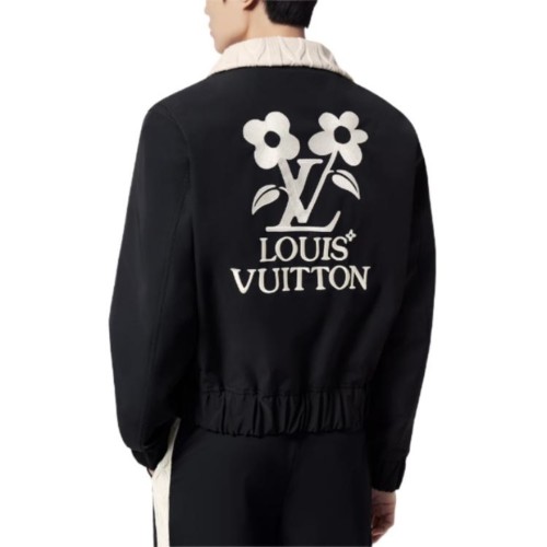 NIGO Louis Vuitton Men's Spring and Autumn Color Blocking Logo Embroidery High Collar Zipper Long Sleeve Jacket #nigo72669