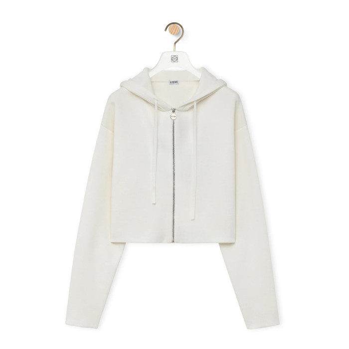 NIGO Loewe Women's Spring and Autumn Solid Color Hooded Drawstring Zipper Sweatshirt Jacket #nigo72679