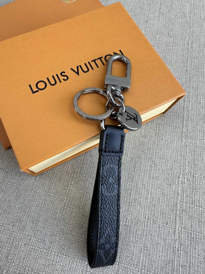 NIGO Louis Vuitton Women's Monogram Eclipse Dragonne Leather Bag With Keychain #nigo72692