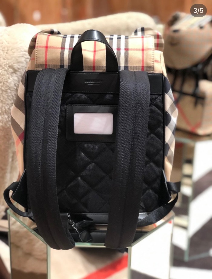 NIGO Burberry Children's Three Dimensional Thomas Teddy Bear Design Checkered Face Backpack Shoulder Bag Bags #nigo72691