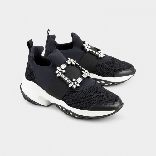 NIGO Roger Vivier  Viv' Run Strass Buckle Sneakers In Technical Fabrics The Iconic Buckle Of The Belle Vivier And The Choc Heel Fashion Trend Women's Sneakers  Shoes  Ngvp #nigo71396