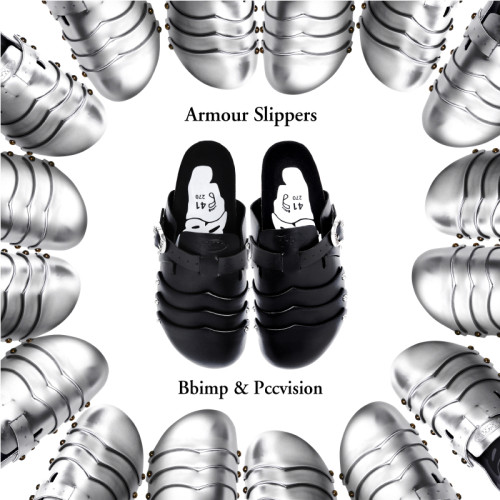 NIGO BBIMP&PCCVISION Men Women Four Seasons Armor Shoes Baotou Retro Outwear Half Slippers Fashion High Street Dazzling Cool Sandals Shoes Ngvp #nigo9117