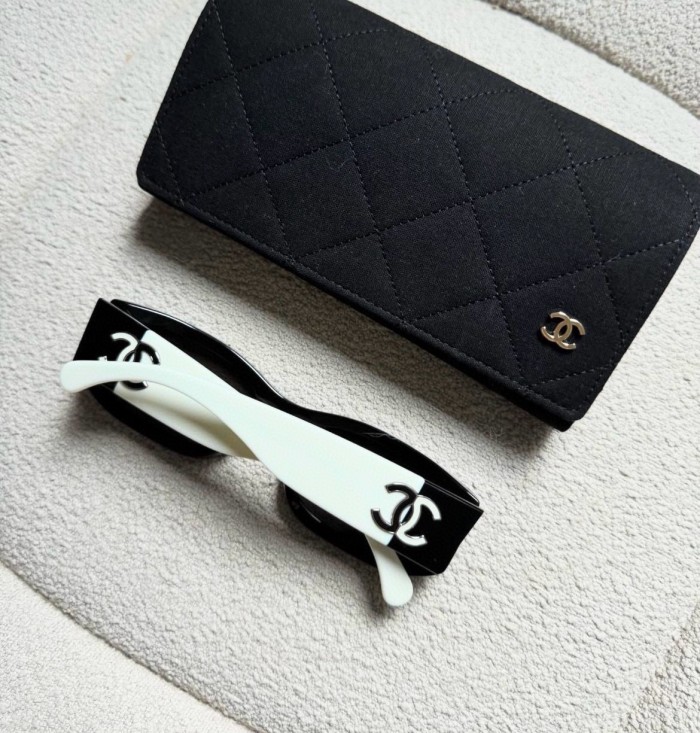 NIGO Chanel Women's Colorblock Logo Logo Irregular Sunglasses Eyeglasses Glasses #nigo72757
