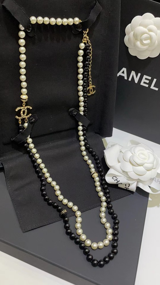 NIGO Chanel Women's Two-tone Pearl Shaped Metal Necklace Jewelry #nigo72747