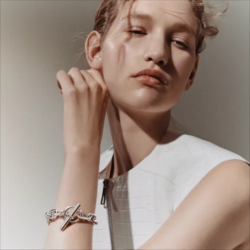 NIGO Hermes Women's Fashion Silver Delicate K Gold Jewelry 925 Silver Casual Accessories Chaine d'ancre Bracelet #nigo71416