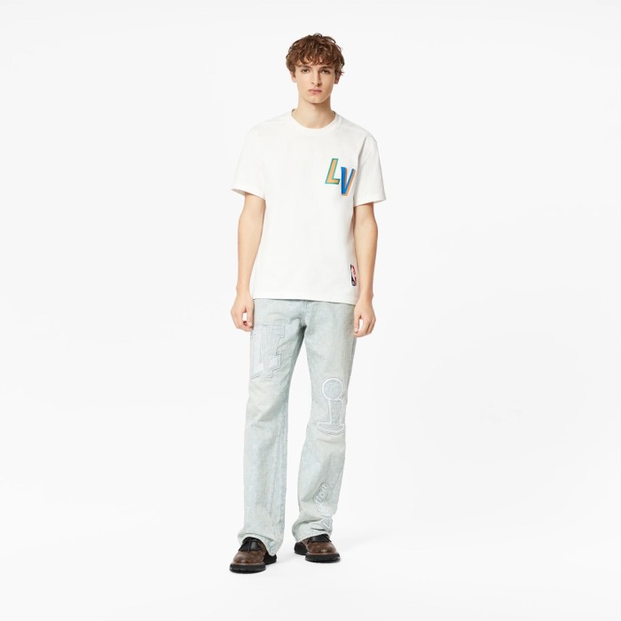 Louis Vuitton Letter Short Sleeve T-Shirt #nigo3629