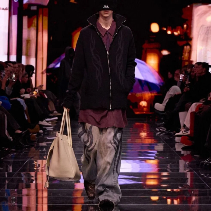 NIGO Balenciaga Men's Spring And Fall Fashion Retro Graffiti Washed Fashion Trend Jeans Straight Wide-leg Pants Ngvp #nigo9124
