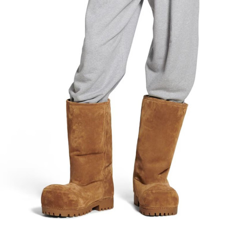 NIGO Balenciaga Men's Women's Solid Color Autumn And Winter Alaska Fur Round Toe Short Cylinder Mid Cylinder High Cylinder Snow Boots Casual Shoes Ngvp #nigo9169