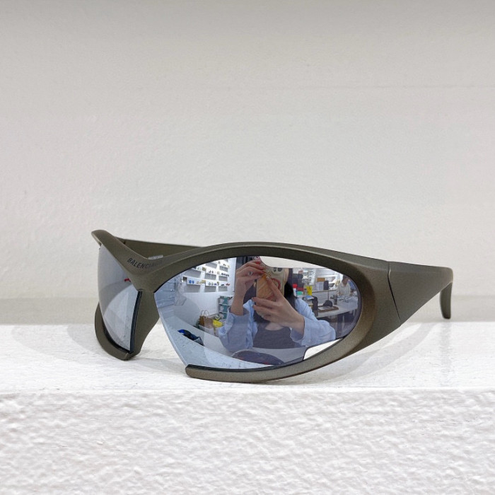 NIGO Balenciaga Dynamo Rectangle Men's Solid Color Irregular Shape Nylon Sunglasses Eyeglasses Glasses #nigo72793