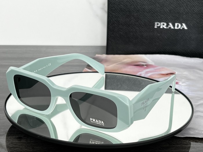 NIGO Prada Women's Triangle Logo Solid Color Acetate Irregular Shape Sunglasses Eyeglasses Glasses #nigo72799