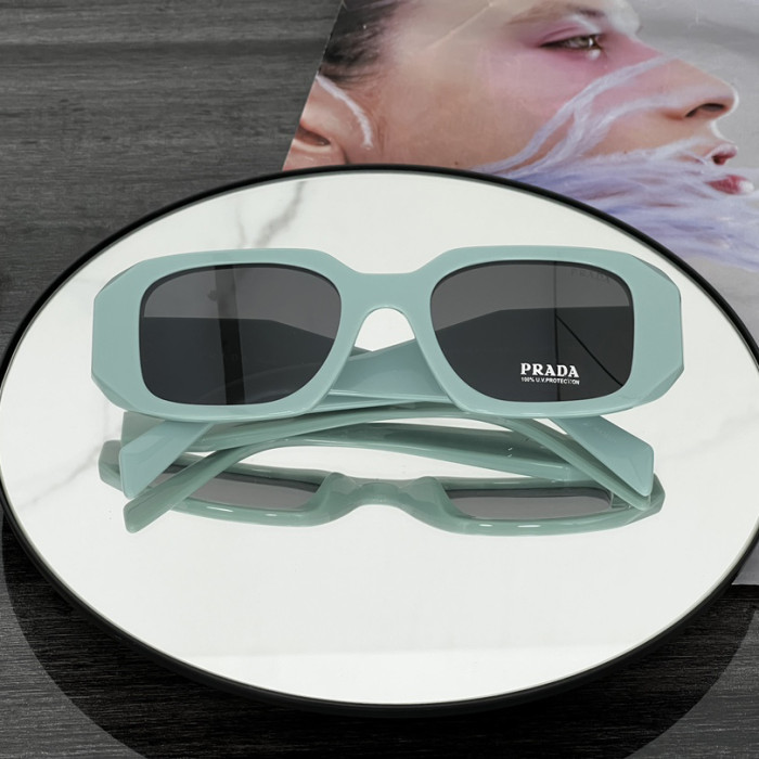 NIGO Prada Women's Triangle Logo Solid Color Acetate Irregular Shape Sunglasses Eyeglasses Glasses #nigo72799