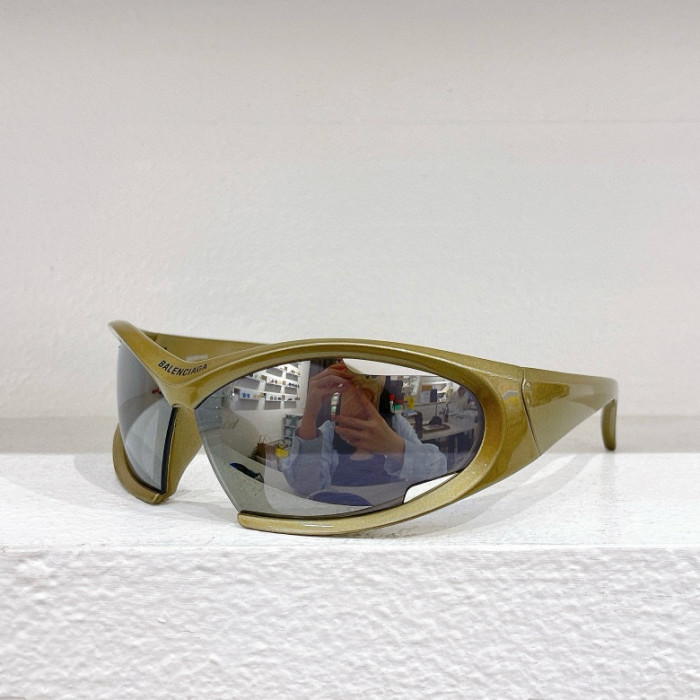 NIGO Balenciaga Dynamo Rectangle Men's Solid Color Irregular Shape Nylon Sunglasses Eyeglasses Glasses #nigo72793