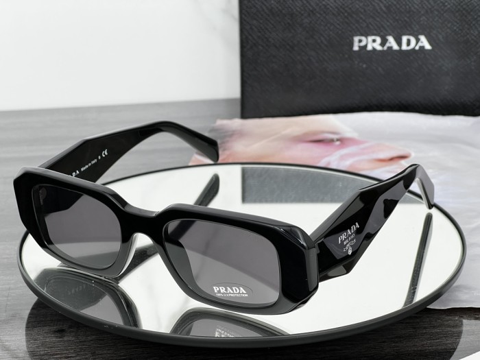 NIGO Prada Women's Triangle Logo Solid Color Acetate Irregular Shape Sunglasses Eyeglasses Glasses #nigo72799