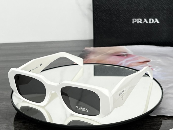 NIGO Prada Women's Triangle Logo Solid Color Acetate Irregular Shape Sunglasses Eyeglasses Glasses #nigo72799