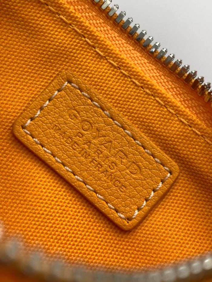 NIGO GOYARD Men's and Women's Old Flower Satisfaction Zipper Closure Canvas Puzzle Calfskin Keychain Wallet Bag Bags #nigo72836