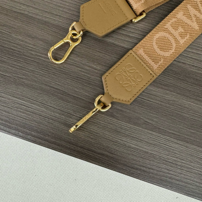 NIGO Loewe Men Women Fashion Detachable Long Shoulder Strap LOEWE Embroidery Solid Color Webbing Accessories #nigo71438