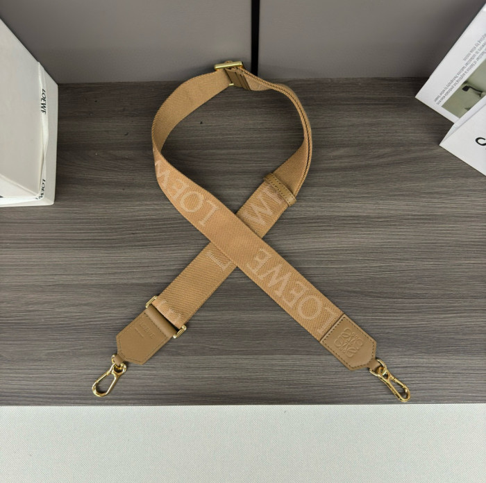 NIGO Loewe Men Women Fashion Detachable Long Shoulder Strap LOEWE Embroidery Solid Color Webbing Accessories #nigo71438