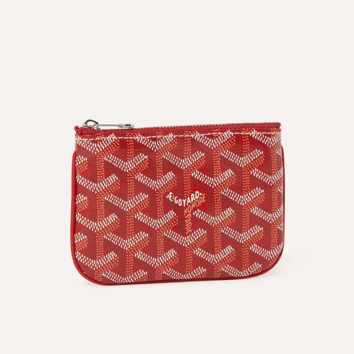 NIGO GOYARD Men's and Women's Old Flower Satisfaction Zipper Closure Canvas Puzzle Calfskin Keychain Wallet Bag Bags #nigo72836