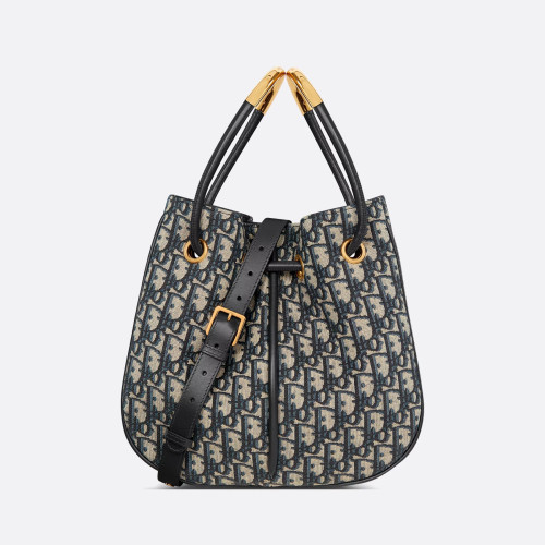 NIGO Dior Nolita Women's Black Adjustable Removable Shoulder Strap Magnetic Drawstring Closure Lambskin Shoulder Crossbody Handbag Bag Bags #nigo72827