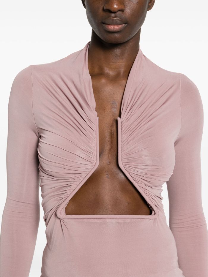 NIGO Rick Owens Women's Spring And Autumn Solid Color Hollow Structure Top Long Sleeve Sexy Fashion Versatile Tops Ngvp #nigo9132