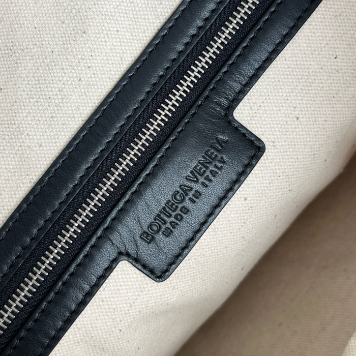 NIGO Bottega Veneta Men's Solid Color Cowhide Woven Removable Shoulder Strap Getaway Large Briefcase Casual Shoulder Bag #nigo71454