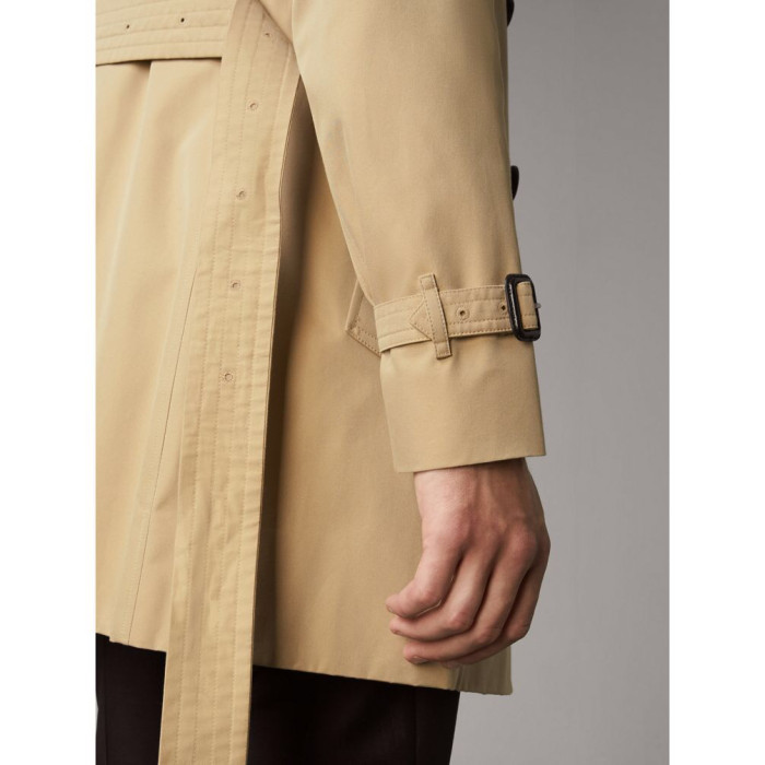 NIGO Burberry Men's Spring and Autumn Solid Color Double Breasted Mid-Length Waist Trench Coat Jacket #nigo72856