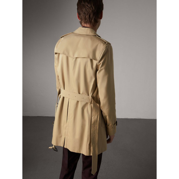 NIGO Burberry Men's Spring and Autumn Solid Color Double Breasted Mid-Length Waist Trench Coat Jacket #nigo72856