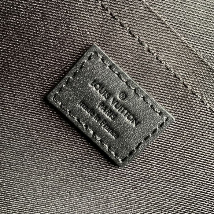 NIGO Louis Vuitton Men's SAC PLAT 24Hlogo Printed Leather Shoulder Handbag Solid Color Casual Briefcase Bags #nigo71464