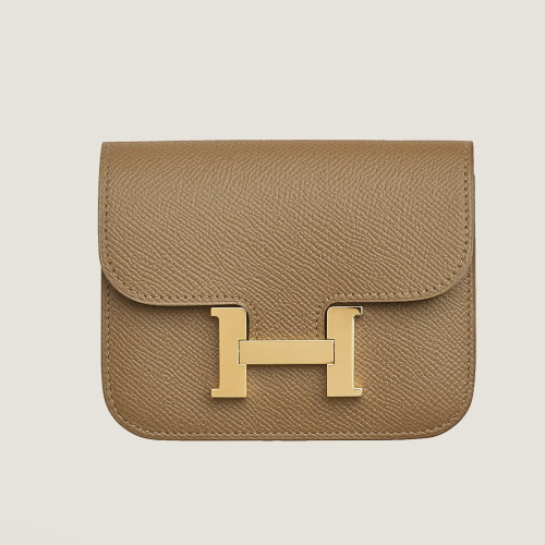 NIGO Hermes Women's Fashion Solid Color Constance Slim Wallet Leather Coin Purse Casual Clutch Bag #nigo71462