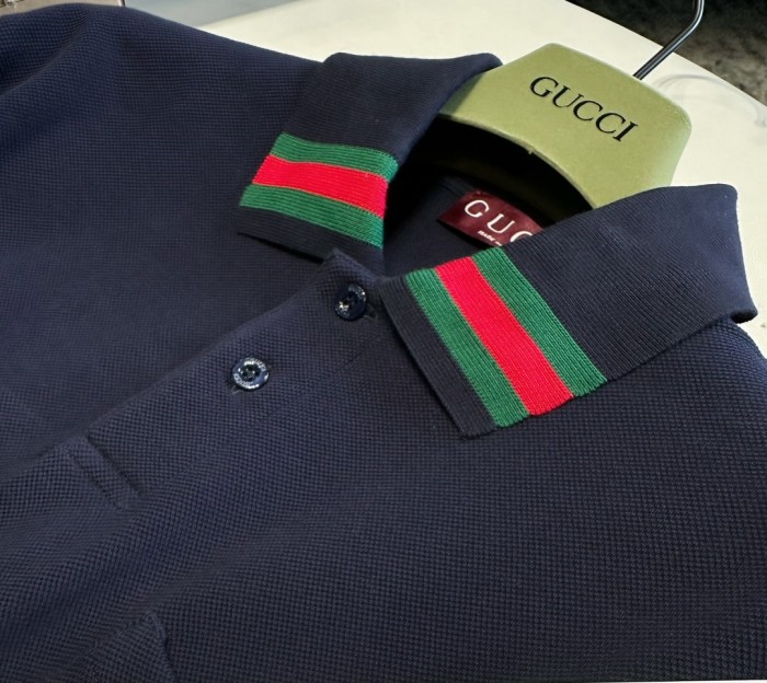 NIGO Gucci Men's Summer Solid Color Cotton Short Sleeve With Mesh Fit Casual Polo Shirt #nigo71461