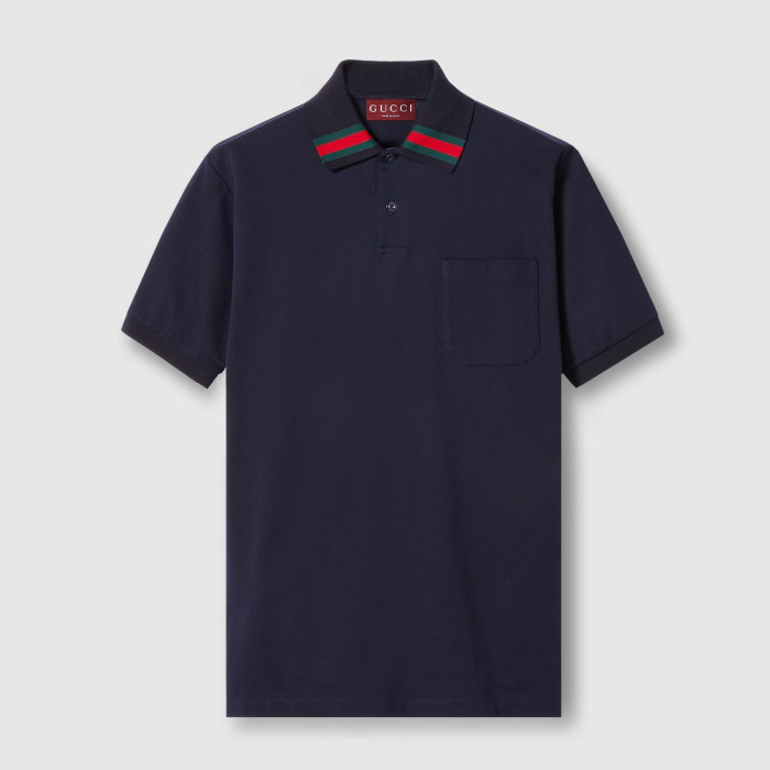 NIGO Gucci Men's Summer Solid Color Cotton Short Sleeve With Mesh Fit Casual Polo Shirt #nigo71461
