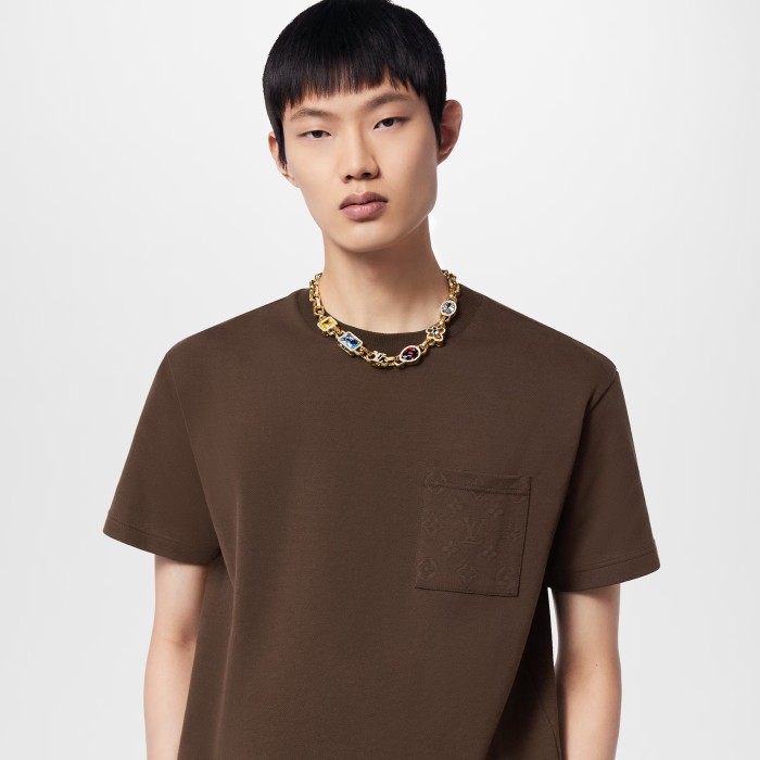 NIGO Louis Vuitton Men's Women's Trend PARADISE STONE Fashion Inlay Design Necklace Jewelry #nigo71516