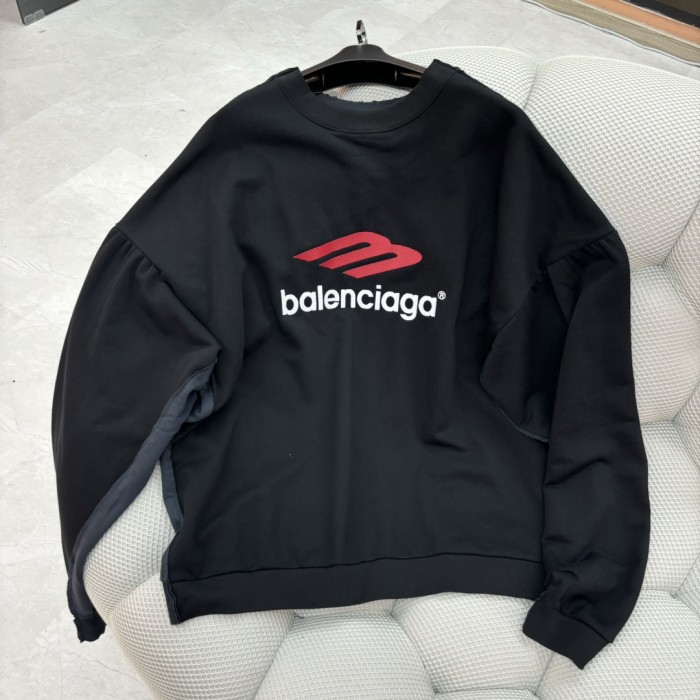 NIGO Balenciaga Men's Spring And Autumn TAPE TYPE DOUBLE FRONT Long Sleeve Loose Round Neck Solid Color Sweatshirt #nigo71472