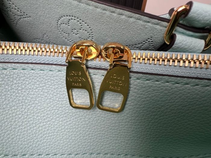 NIGO Louis Vuitton Women's Fashion Solid Color Bella Tote Leather Handbag Leisure Drawstring Closure Bucket Bag #nigo71513