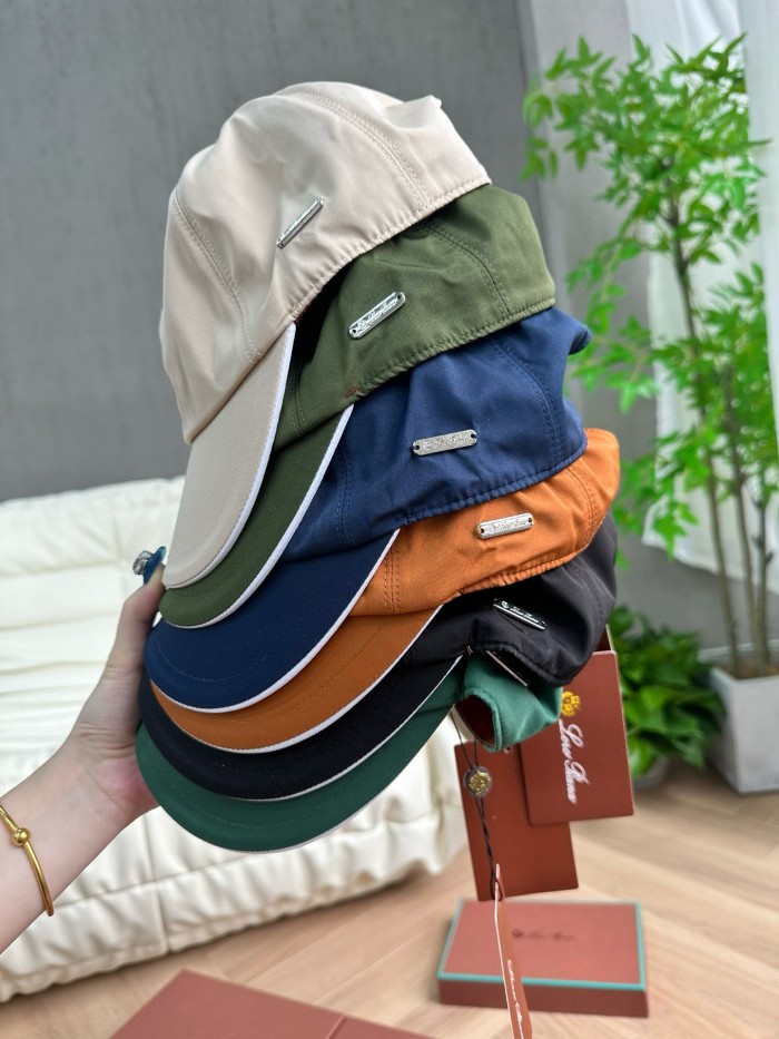 NIGO Loro Piana Men's Solid Color Letter Logo Embroidery Cotton Couple Style Duck Cap Hats #nigo71494