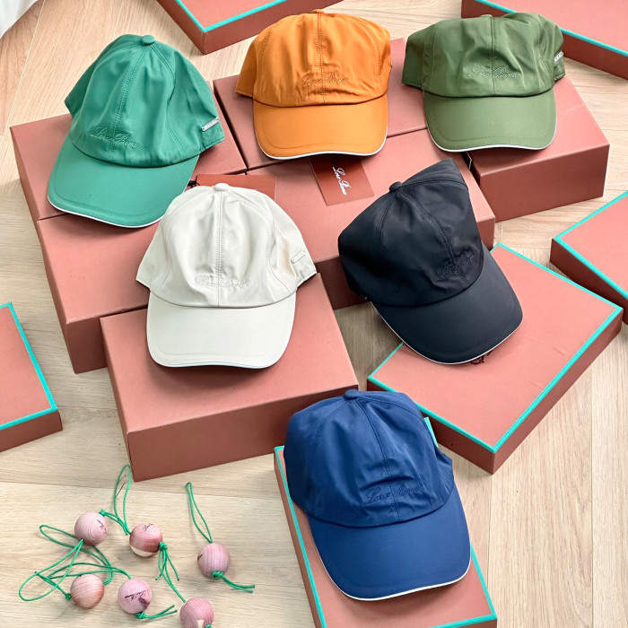 NIGO Loro Piana Men's Solid Color Letter Logo Embroidery Cotton Couple Style Duck Cap Hats #nigo71494