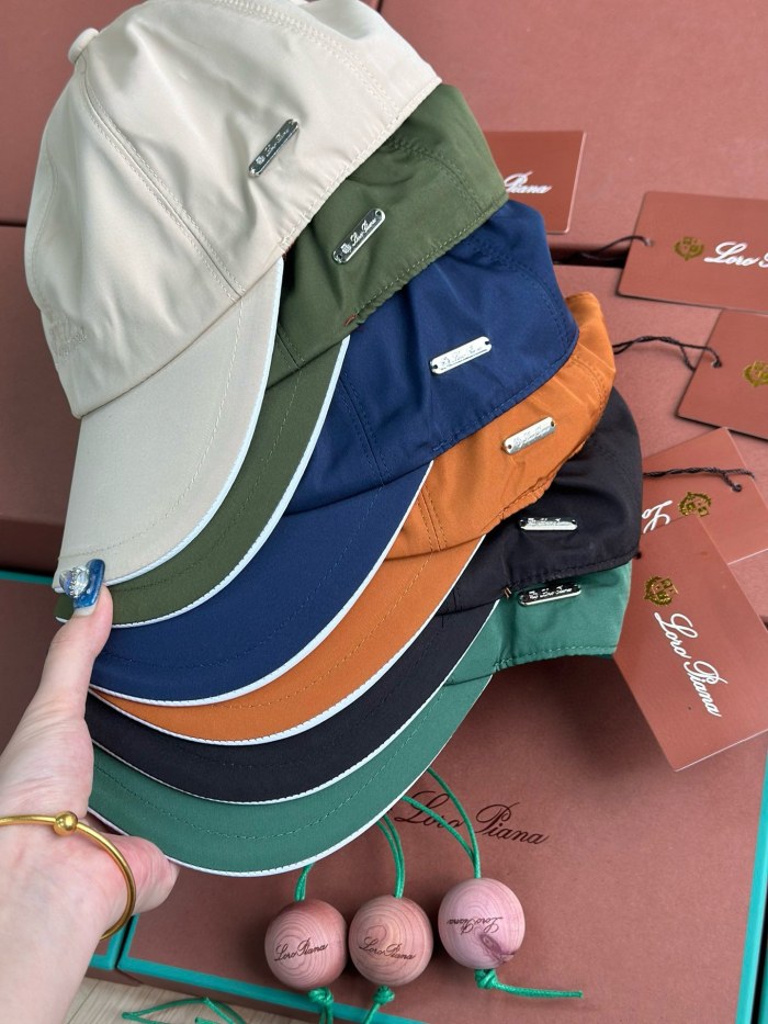 NIGO Loro Piana Men's Solid Color Letter Logo Embroidery Cotton Couple Style Duck Cap Hats #nigo71494