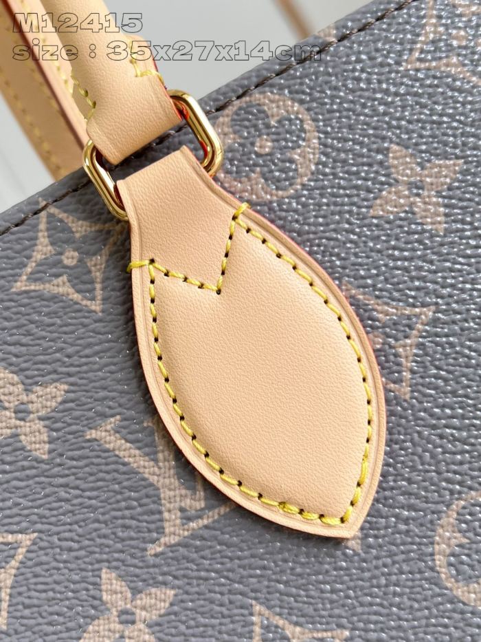 NIGO Louis Vuitton ONTHEGO Women's Letter Logo Printed Leather Tote Bag Shopper Tote Handbags Bags #nigo72884