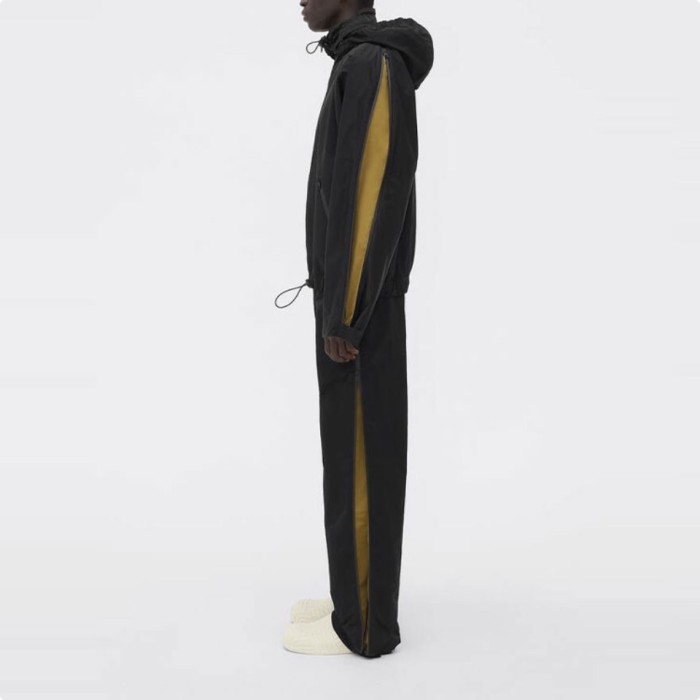 NIGO Bottega Veneta Colorblocked Zipper Drawstring Loose Hooded Jacket Casual Pants Suit Set Ngvp #nigo6874