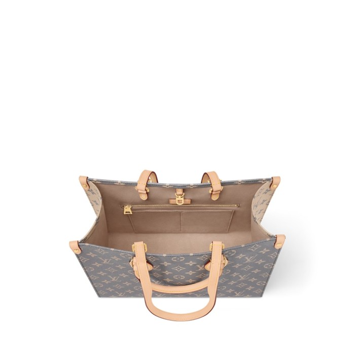 NIGO Louis Vuitton ONTHEGO Women's Letter Logo Printed Leather Tote Bag Shopper Tote Handbags Bags #nigo72884