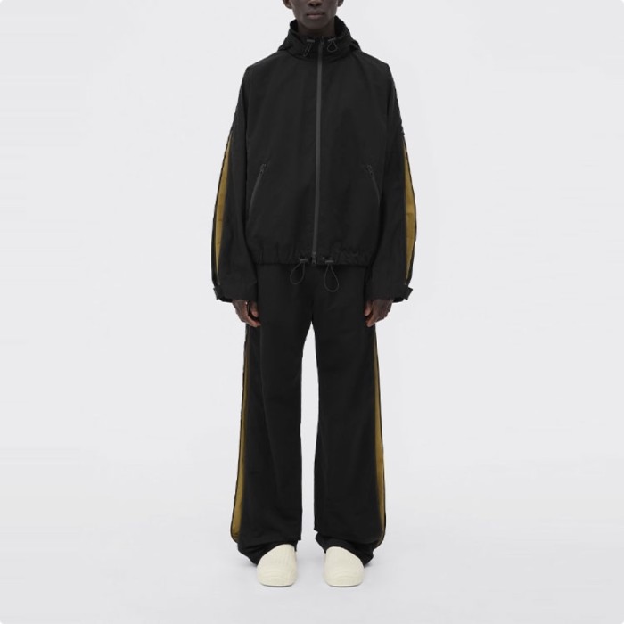 NIGO Bottega Veneta Colorblocked Zipper Drawstring Loose Hooded Jacket Casual Pants Suit Set Ngvp #nigo6874