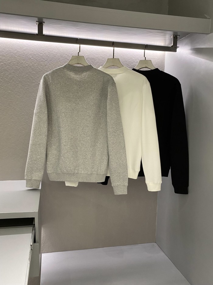 NIGO Dior Men's Spring and Autumn Solid Color Embroidery Letter Logo Round Neck Cotton Long Sleeve Sweatshirt Pullover #nigo72911