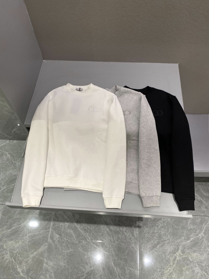 NIGO Dior Men's Spring and Autumn Solid Color Embroidery Letter Logo Round Neck Cotton Long Sleeve Sweatshirt Pullover #nigo72911