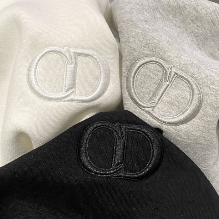 NIGO Dior Men's Spring and Autumn Solid Color Embroidery Letter Logo Round Neck Cotton Long Sleeve Sweatshirt Pullover #nigo72911