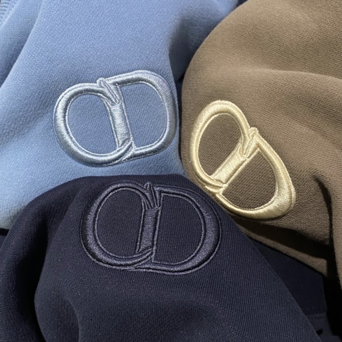 NIGO Dior Men's Spring and Autumn Solid Color Embroidery Letter Logo Round Neck Cotton Long Sleeve Sweatshirt Pullover #nigo72911