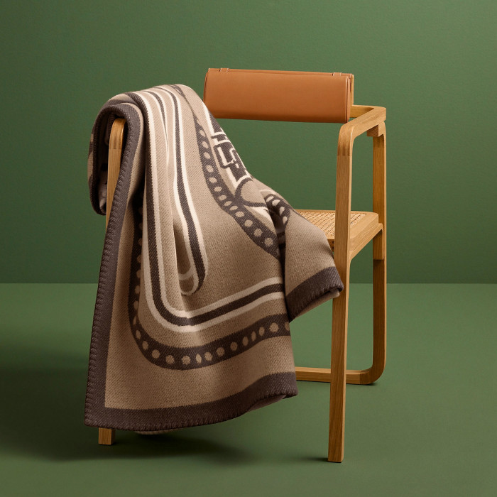 NIGO Hermes Hermes Hippomobile/grand Tralala Collection Cashmere Throw Home Decorative Blanket Reversible Jacquard Casual Blanket Accessories #nigo71573