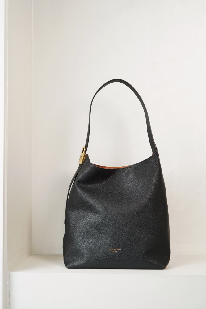 NIGO Louis Vuitton Low Key Hobo Women's Solid Color Adjustable Shoulder Strap Leather Tote Shoulder Bag Bags #nigo72927