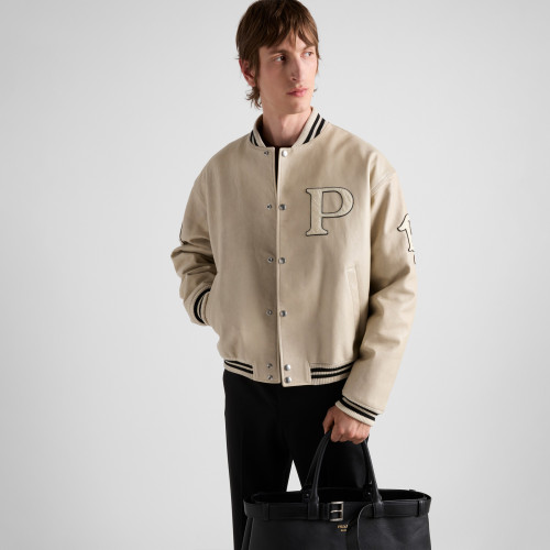 NIGO Prada Men's And Women's Fall And Winter Retro Letters High Street Leather Jacket Lapel Single-breasted Jacket Coat Ngvp #nigo9223