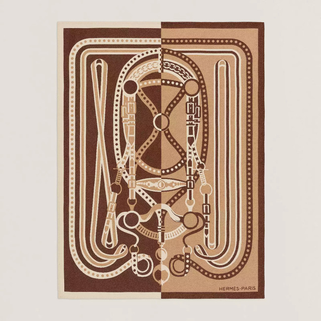 NIGO Hermes Hermes Hippomobile/grand Tralala Collection Cashmere Throw Home Decorative Blanket Reversible Jacquard Casual Blanket Accessories #nigo71573