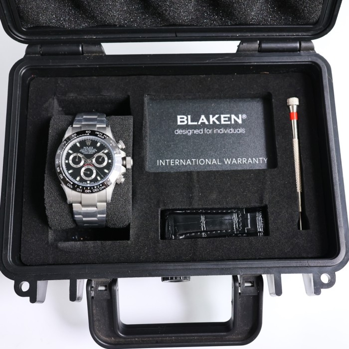 NIGO Rolex Mens Rolex Dinatone Case Strap 904L Steel Mechanical Watch Black Dial Wristwatch ﻿#nigo71588